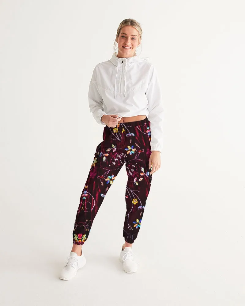 Active wear women's track pants or gym pants. Boho jogging or pants and streetwear. From Artikrti.