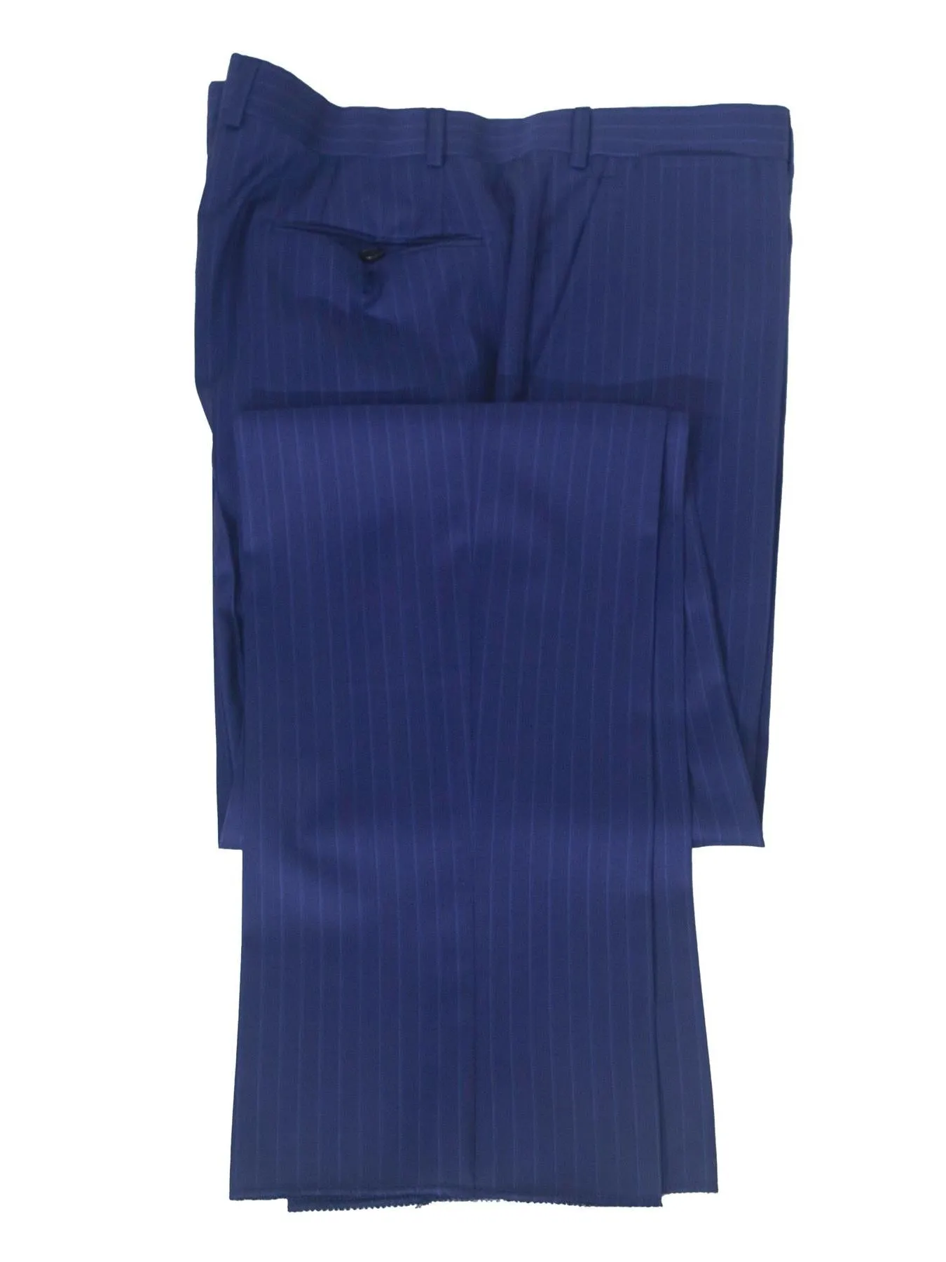 Armani Collezioni G-Line 42L Blue Pinstripe 100% Wool Slim Fit 2 Piece Suit
