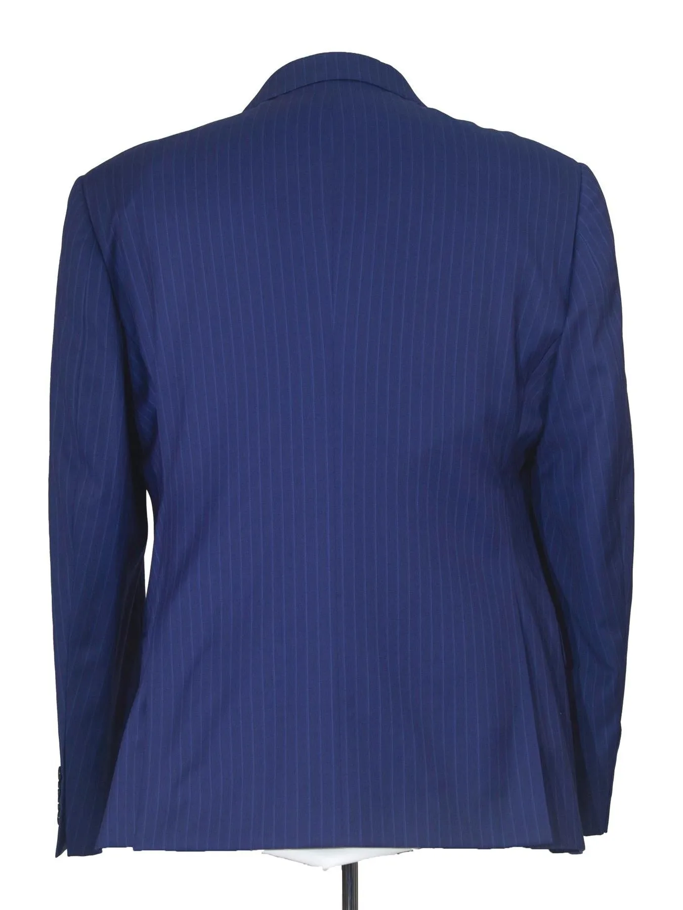 Armani Collezioni G-Line 42L Blue Pinstripe 100% Wool Slim Fit 2 Piece Suit