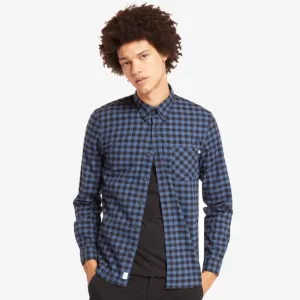 Back River Brushed Cotton Check Shirt For Men