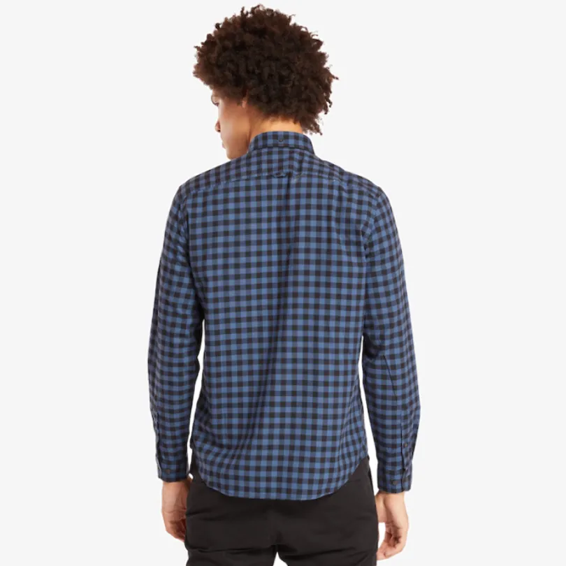 Back River Brushed Cotton Check Shirt For Men