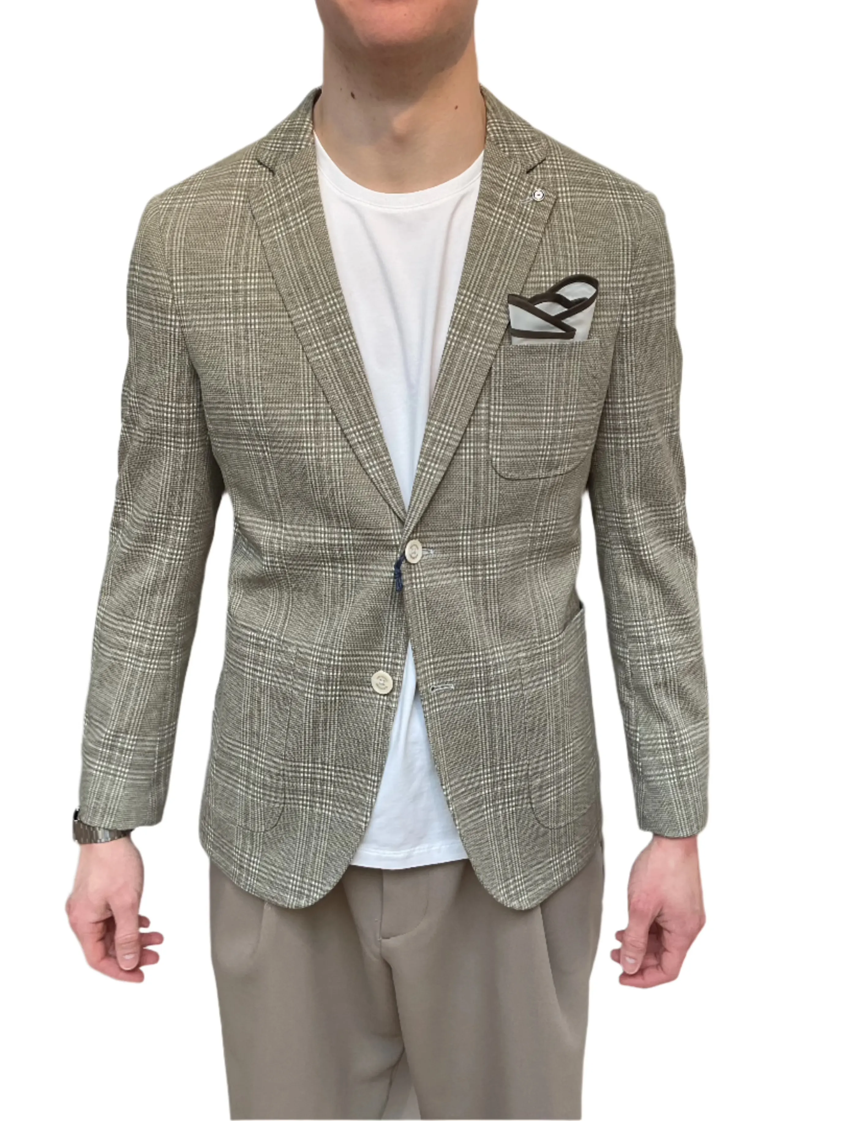 BLUE INDUSTRY Check Blazer Green