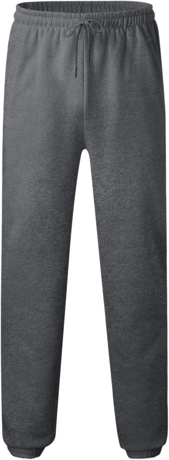 Cargo Pants for Men Relaxed Fit Army Cargo Pants Sports Mens Premium Slim Fleece Pants Zipper Pockets Athletic Jogger