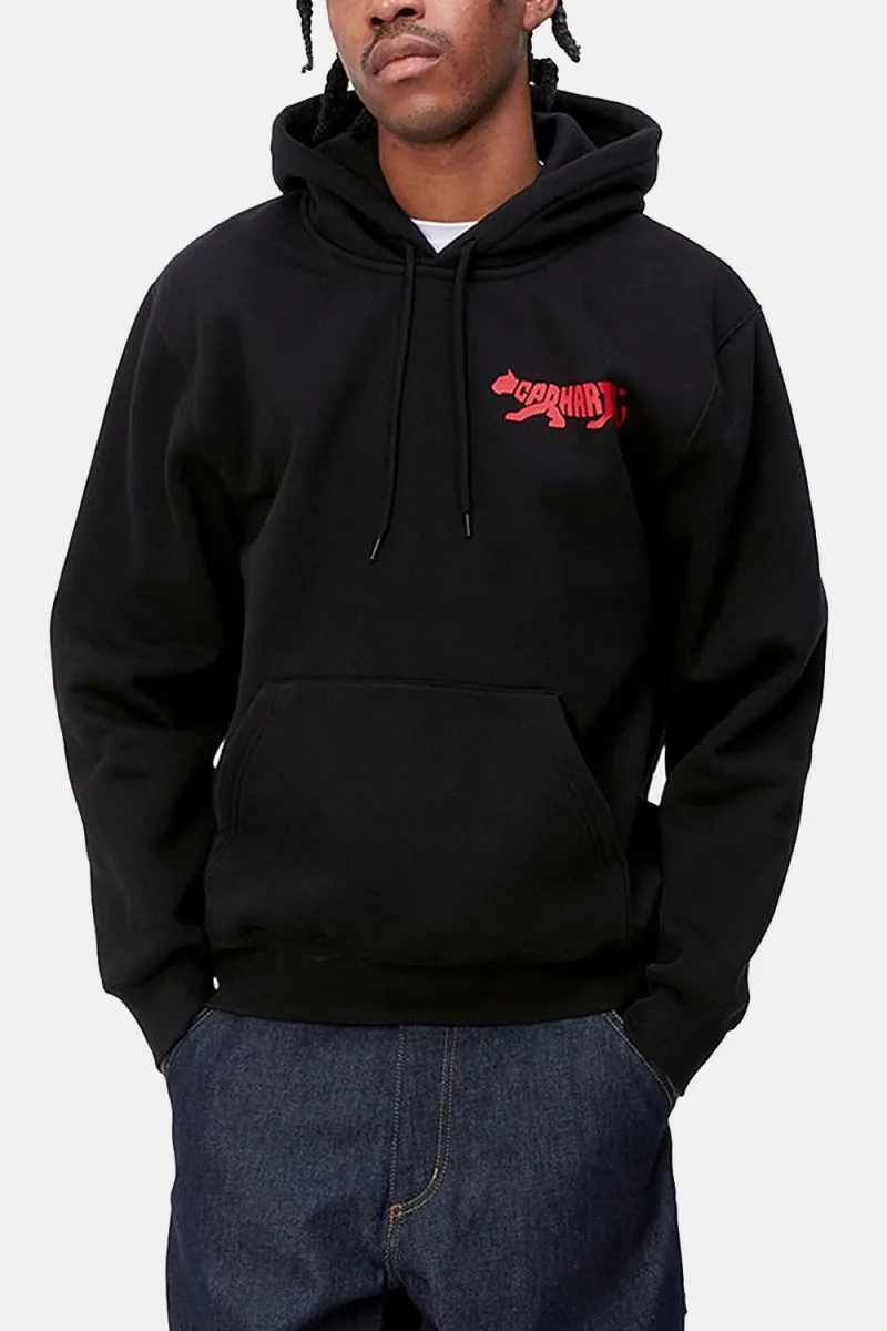 Carhartt WIP Hooded Rocky Script Sweat (Black)