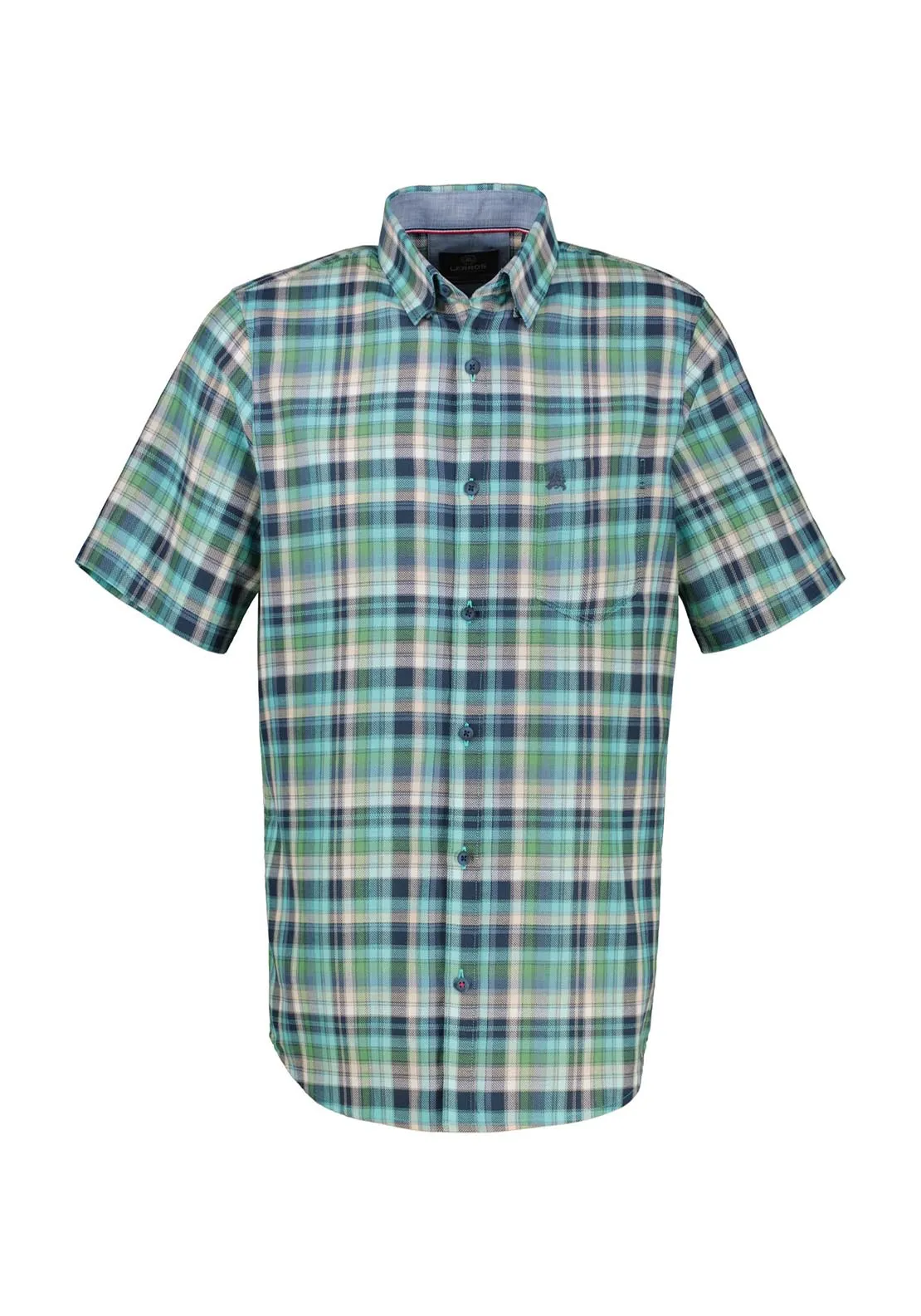 Classic Casual Vichy Dobby Shirt - Green