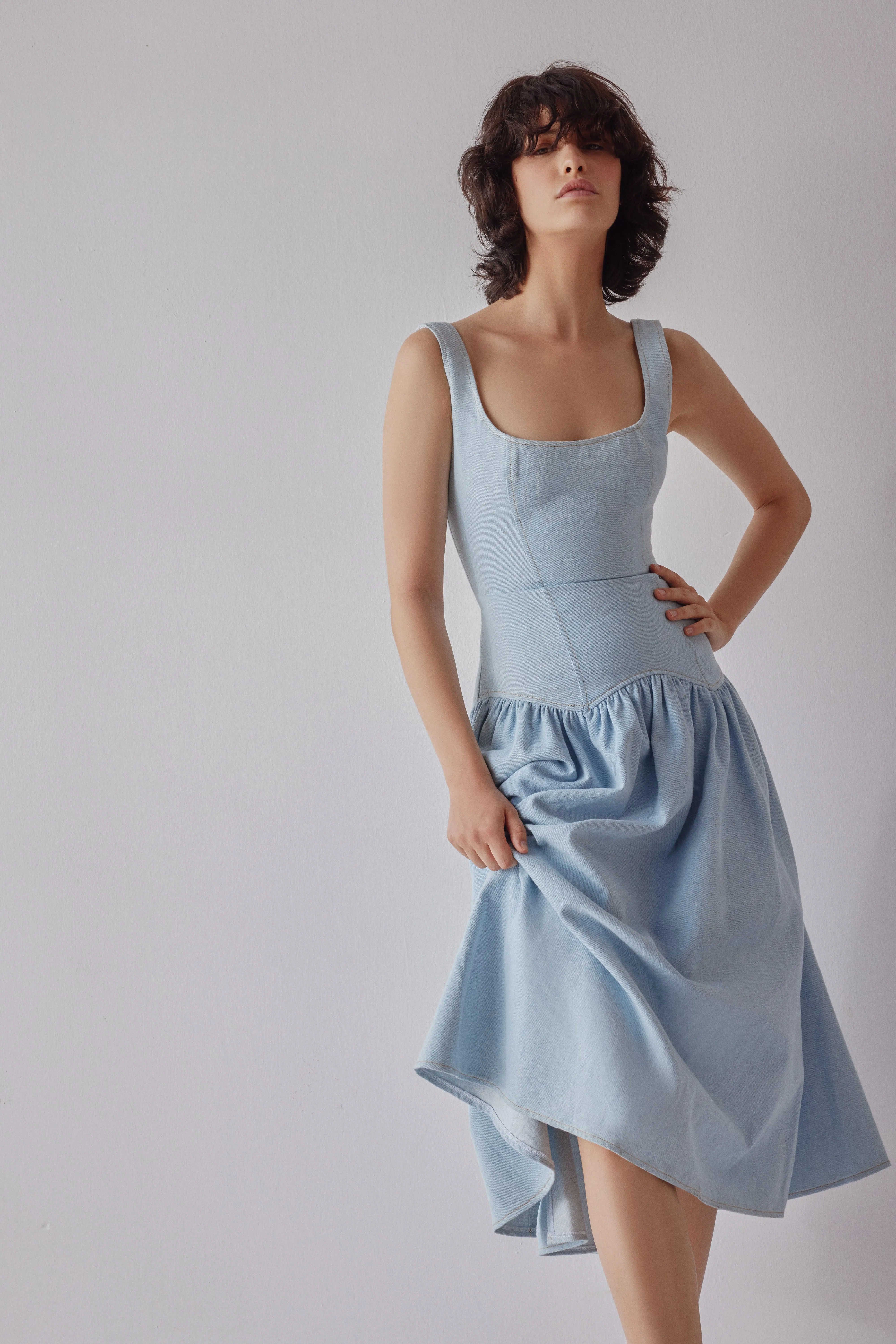 Danielle Dress - Light Blue