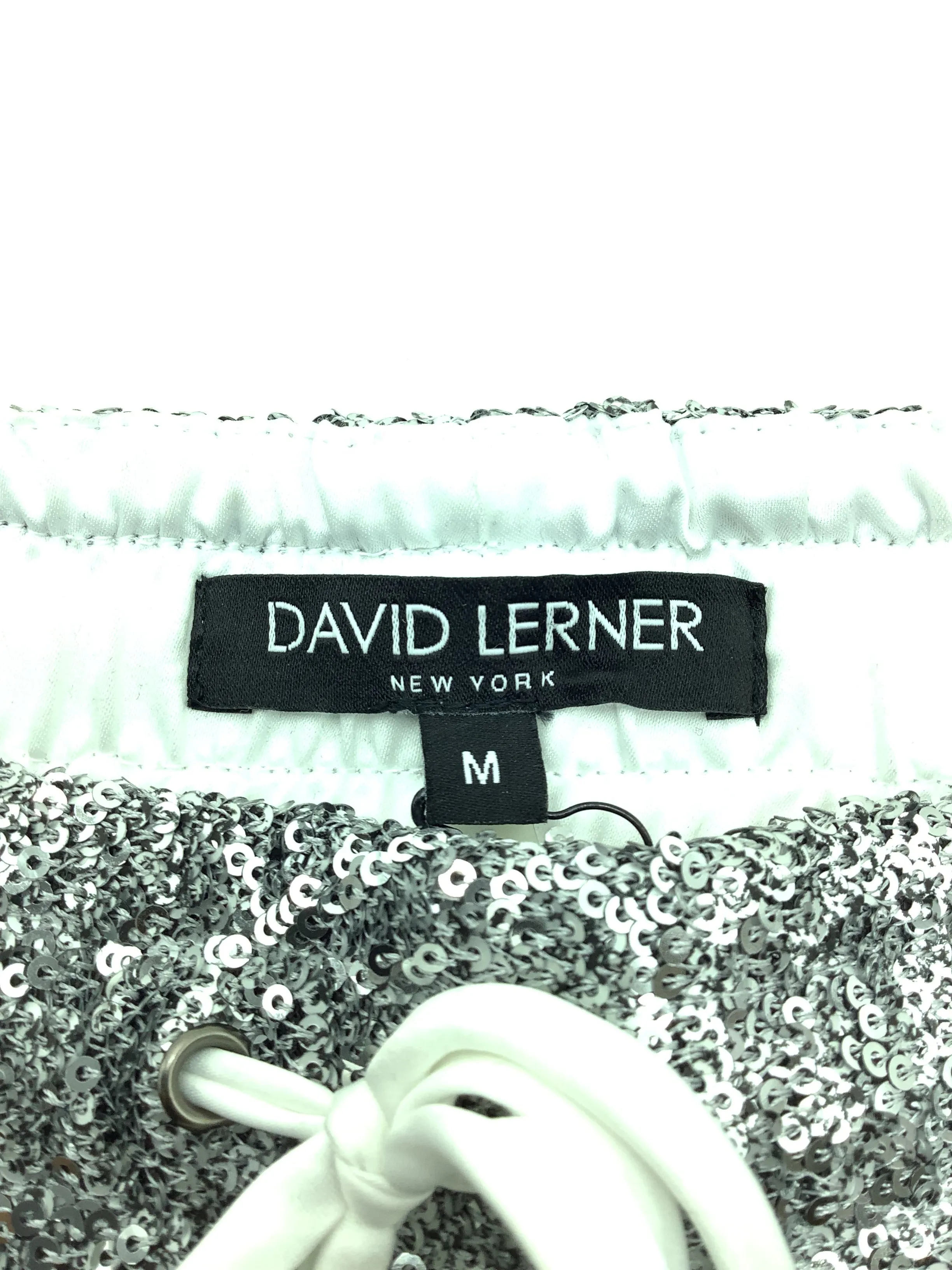 David Lerner Pant Sequin Lounge Jogger Size: M