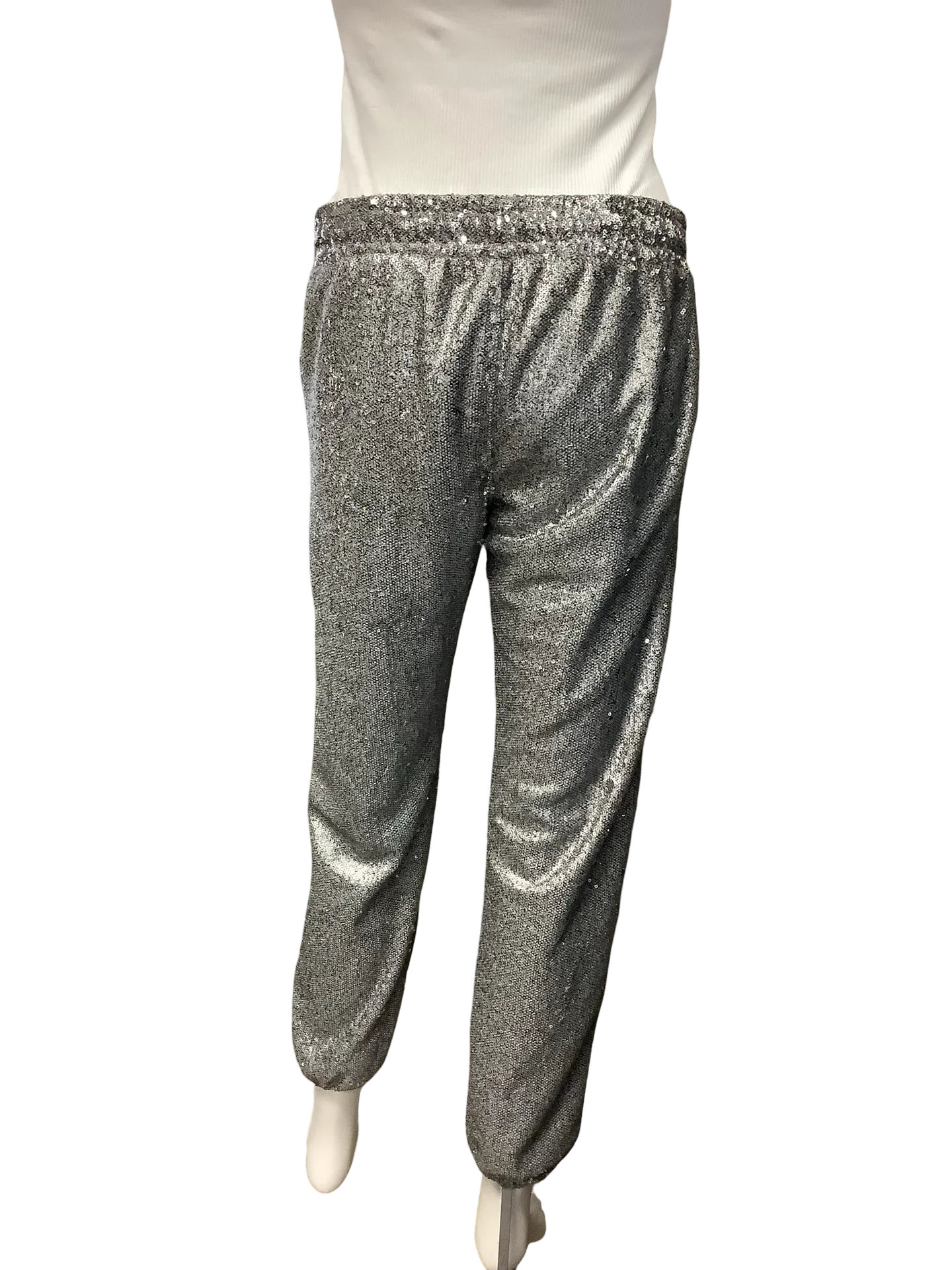 David Lerner Pant Sequin Lounge Jogger Size: M