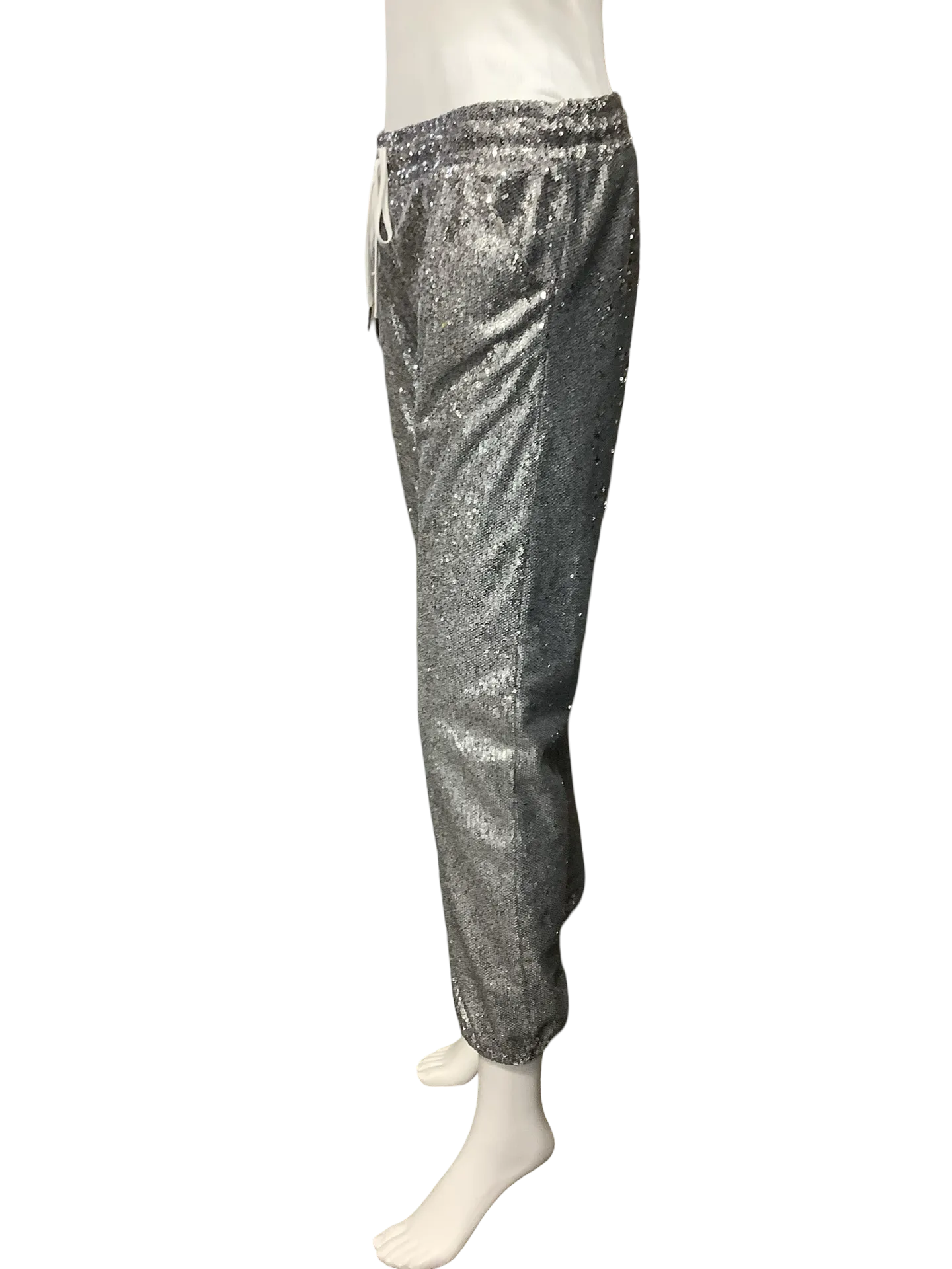 David Lerner Pant Sequin Lounge Jogger Size: M