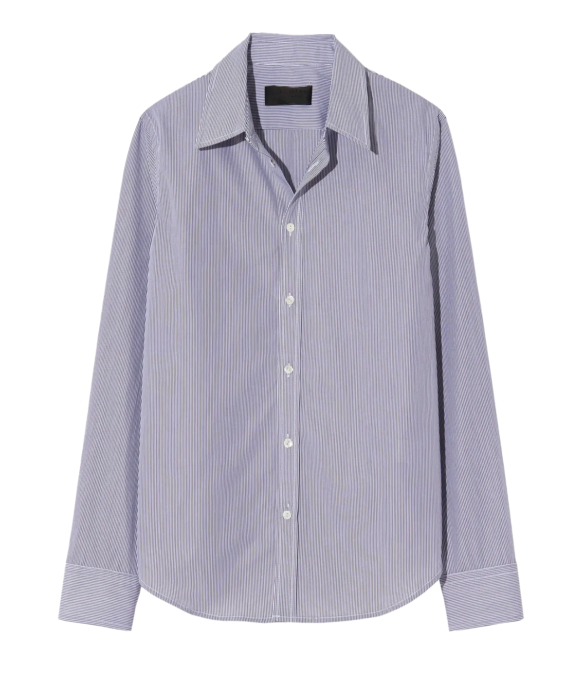 Dyllan Shrunken Shirt in Mini Navy Stripe