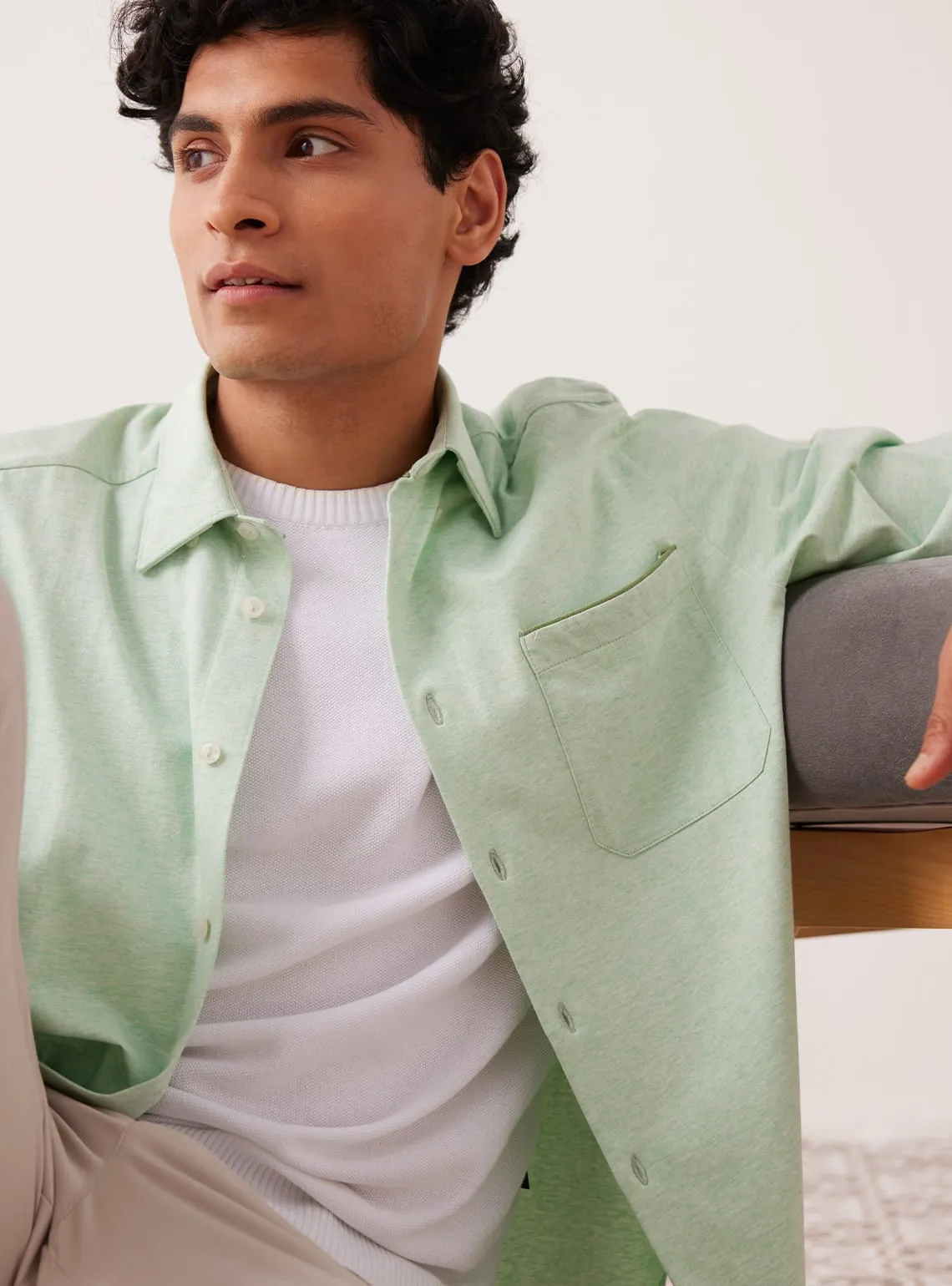 Fernwood Melange KnitShirt