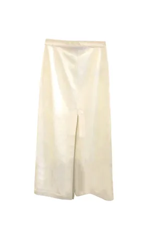 Front Slit Denim Pencil Skirt