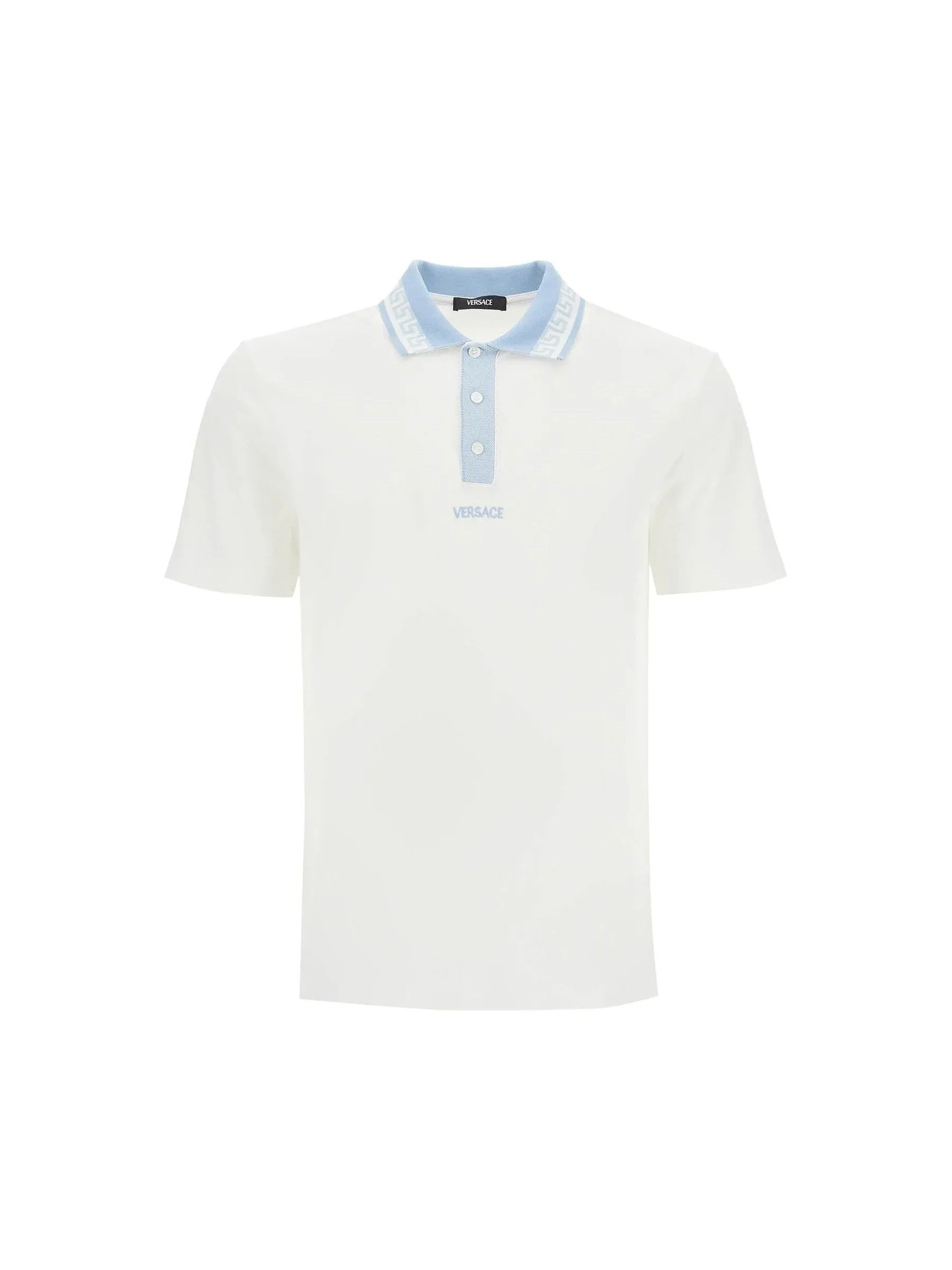 Greek Motif Piqué Polo