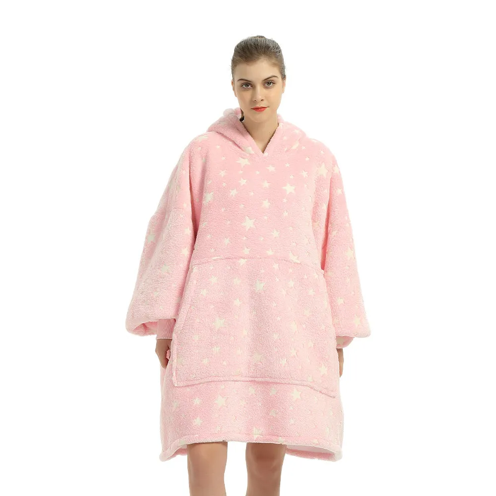 Hoodies Blankets Casual Homewear plus Size Robe Winter