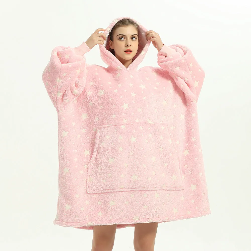 Hoodies Blankets Casual Homewear plus Size Robe Winter