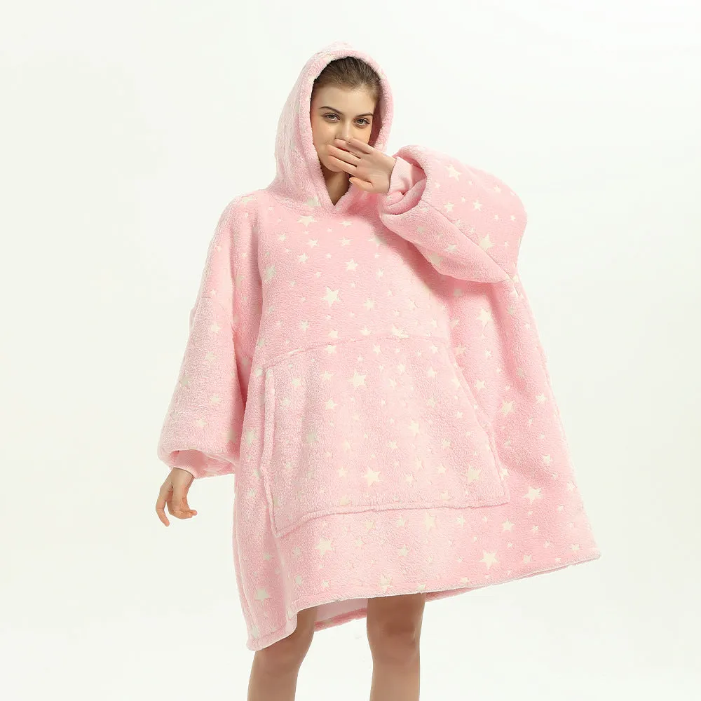Hoodies Blankets Casual Homewear plus Size Robe Winter