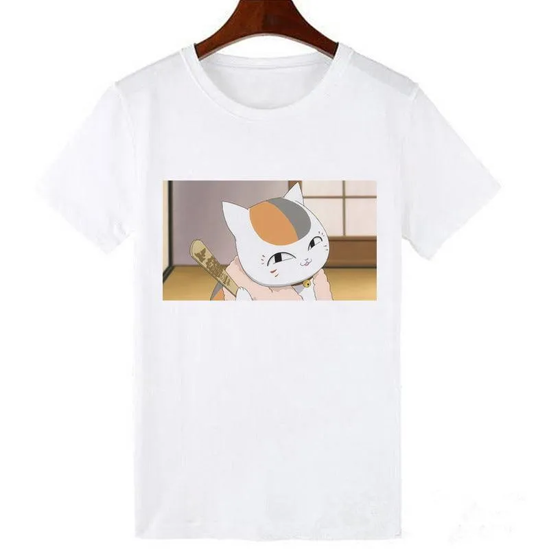 Horro Skull and Cat Femal Tshirt Top Tees kawai T-shirt