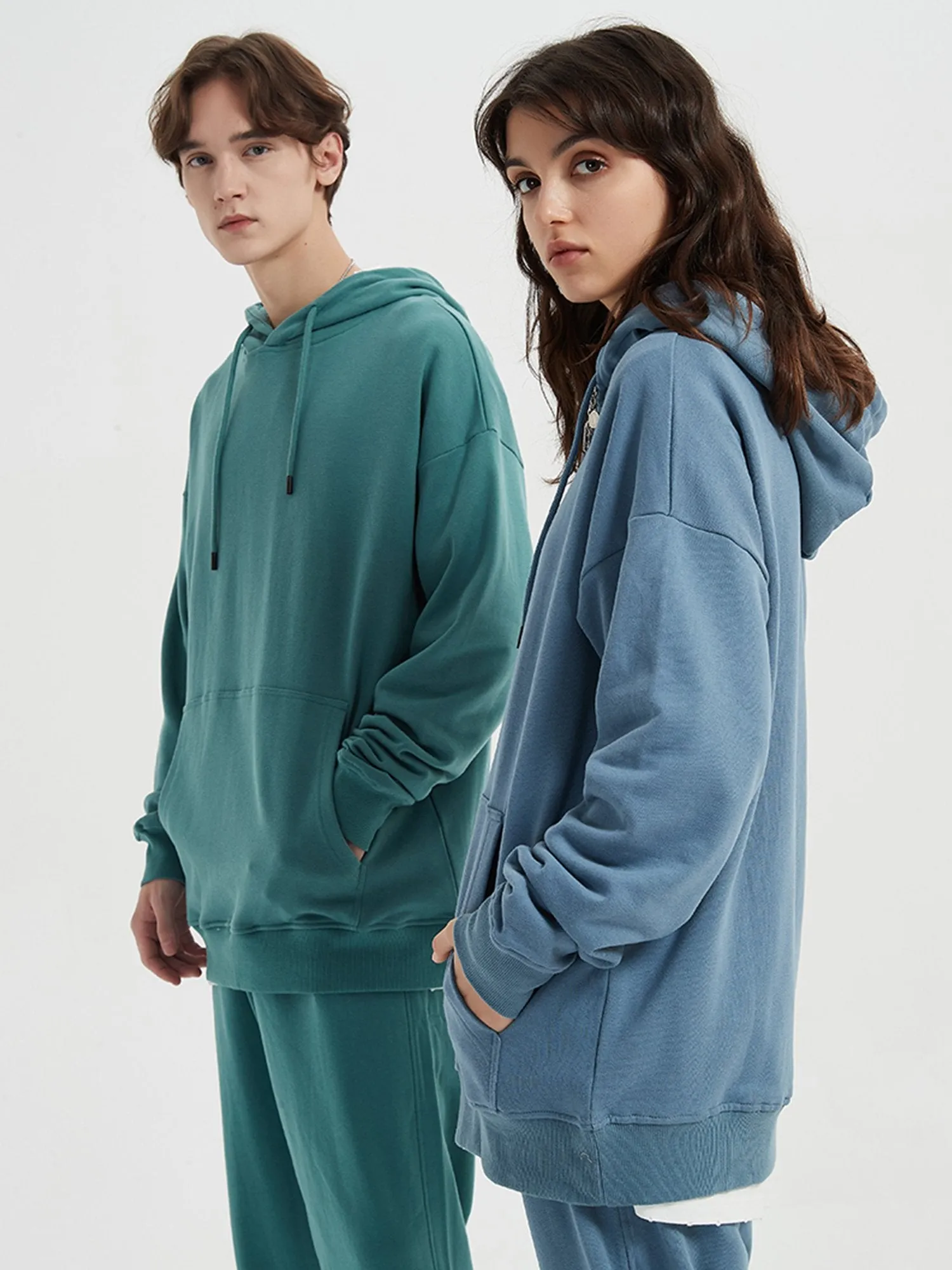 JUSTNOTAG Unisex Casual 100%Cotton Hoodies