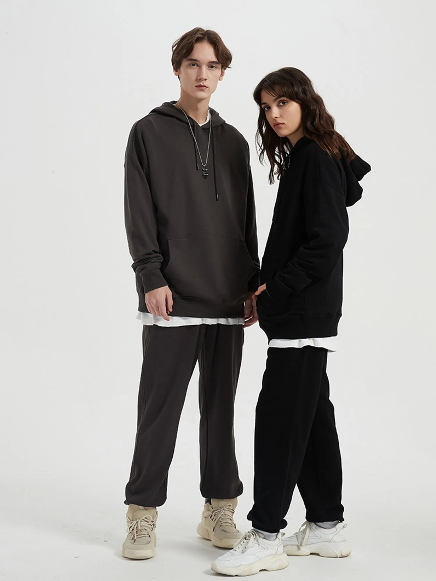 JUSTNOTAG Unisex Casual 100%Cotton Hoodies