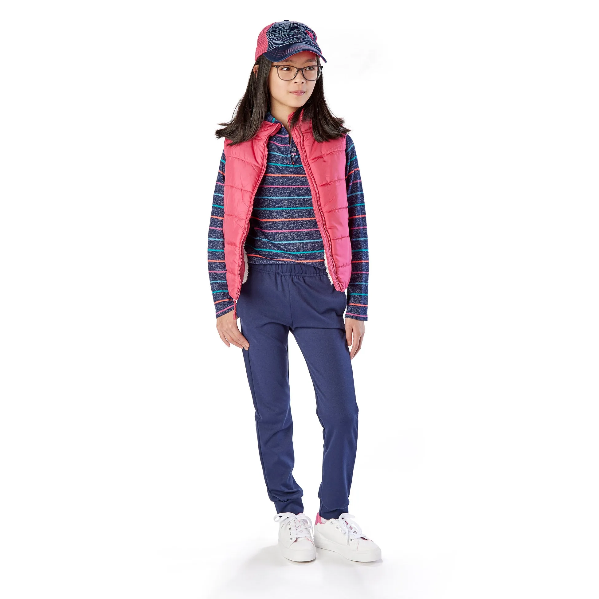 Kids Slim-Fit Stretchy Knit Jogger Pants with Elastic Waist