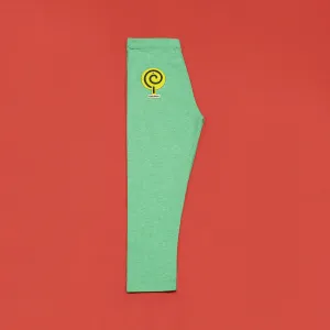 Light Emerald Textured Tights