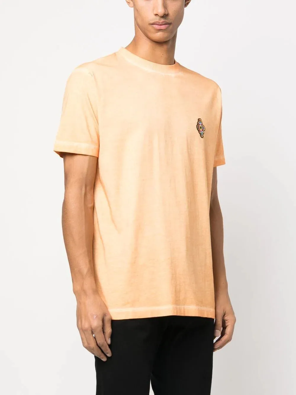 MARCELO BURLON COUNTY OF MILAN Sunset Cross Regular T-Shirt Orange Red