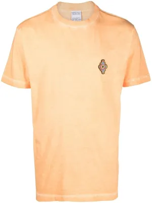 MARCELO BURLON COUNTY OF MILAN Sunset Cross Regular T-Shirt Orange Red