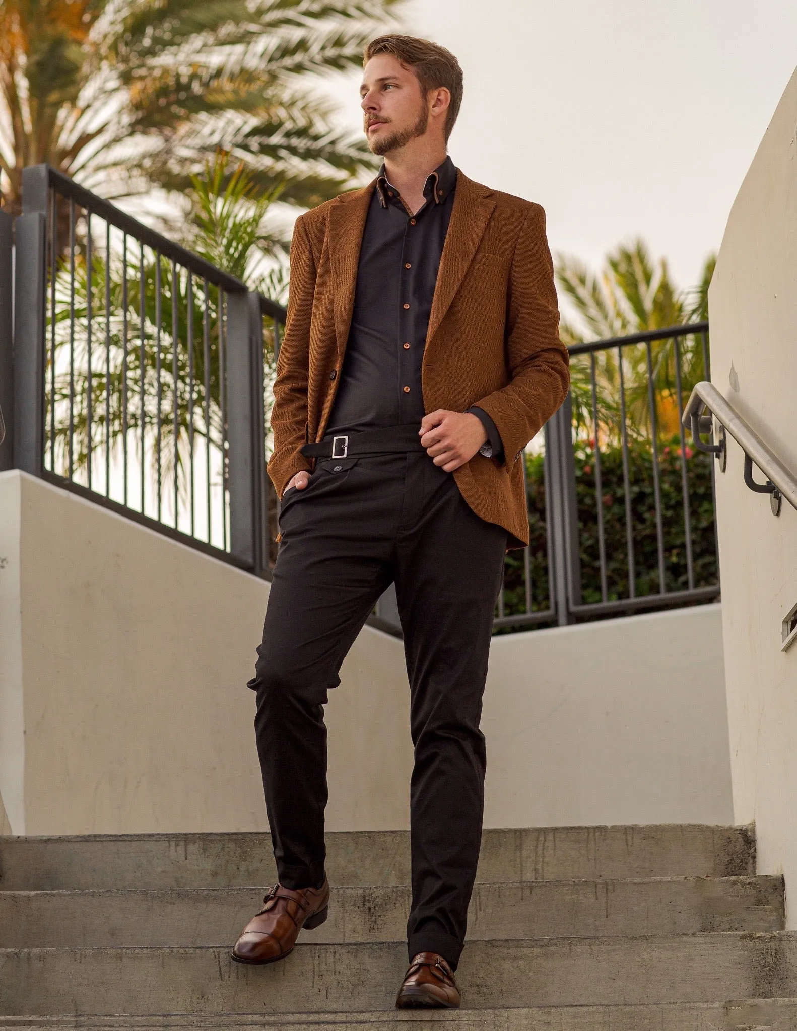 Men’s Modern-Fit Active Stretch Solid Blazer