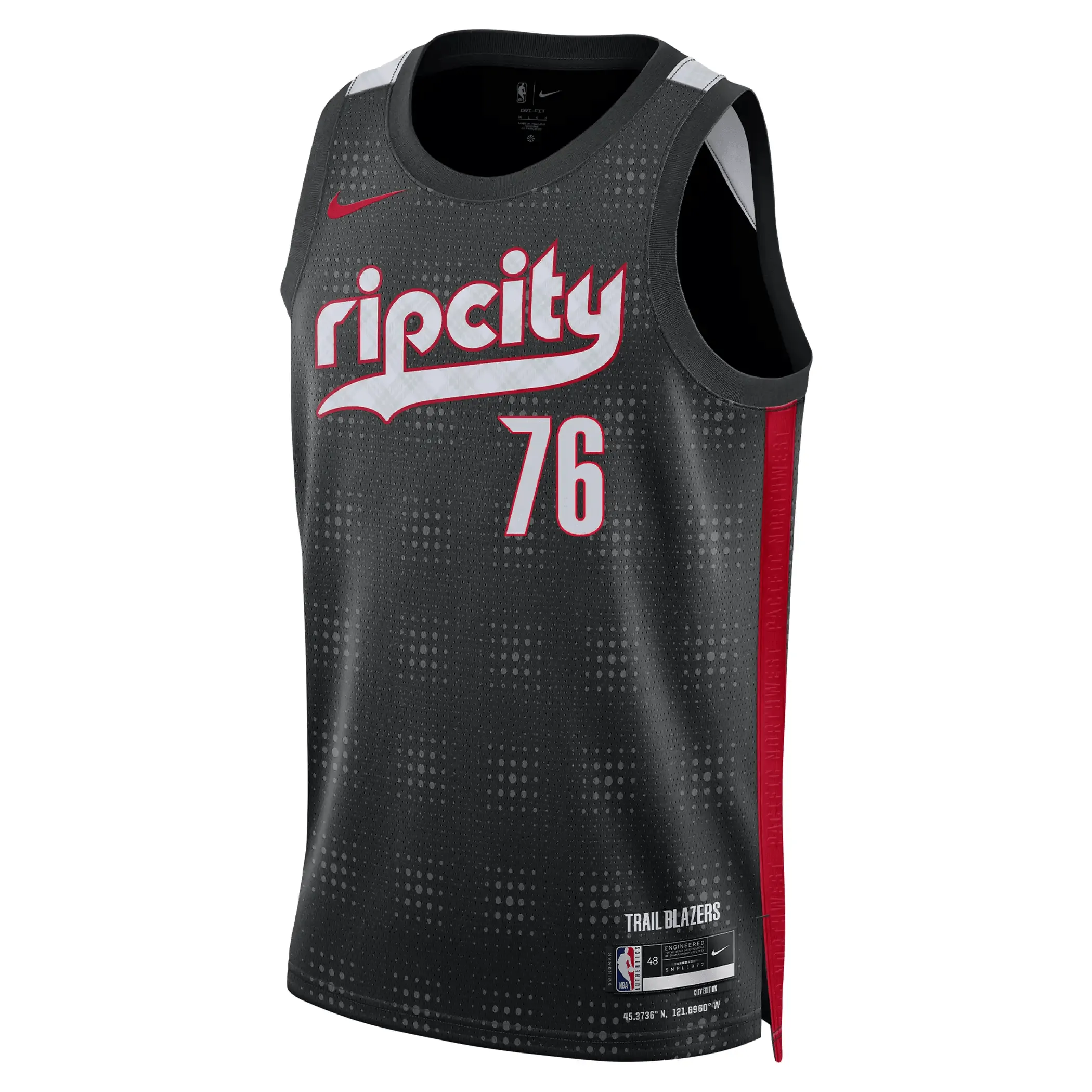 Nike Tazé Moore NBA Swingman Peak Plaid 24-25 City Edition Jersey