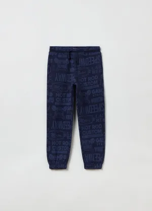 OVS Kids Boy Fleece Joggers With Lettering Print