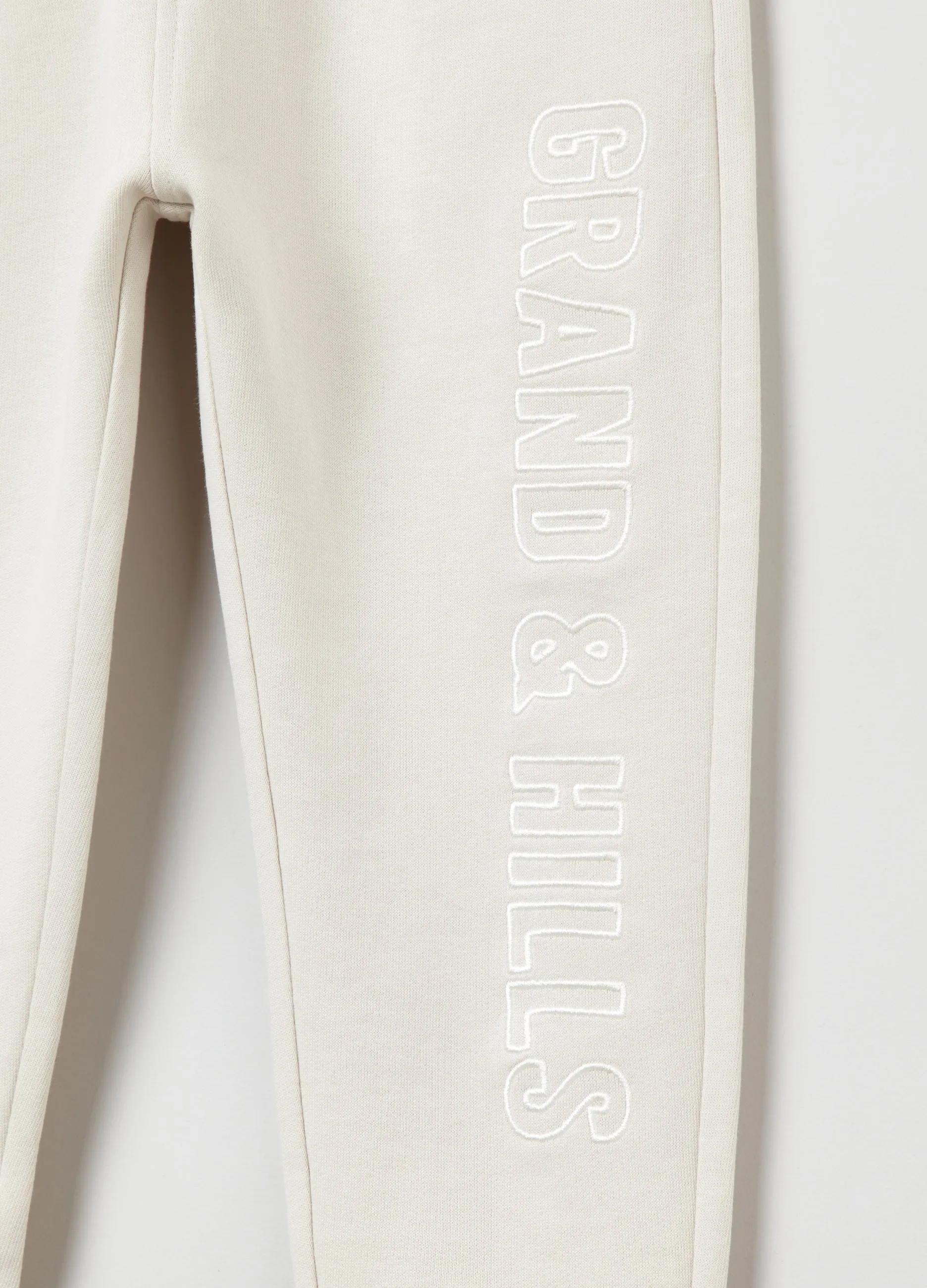OVS Kids Boy Grand&Hills Plush Joggers With Drawstring And Embroidery