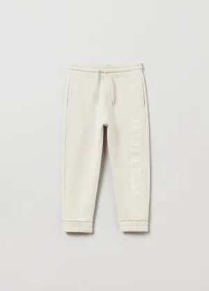 OVS Kids Boy Grand&Hills Plush Joggers With Drawstring And Embroidery