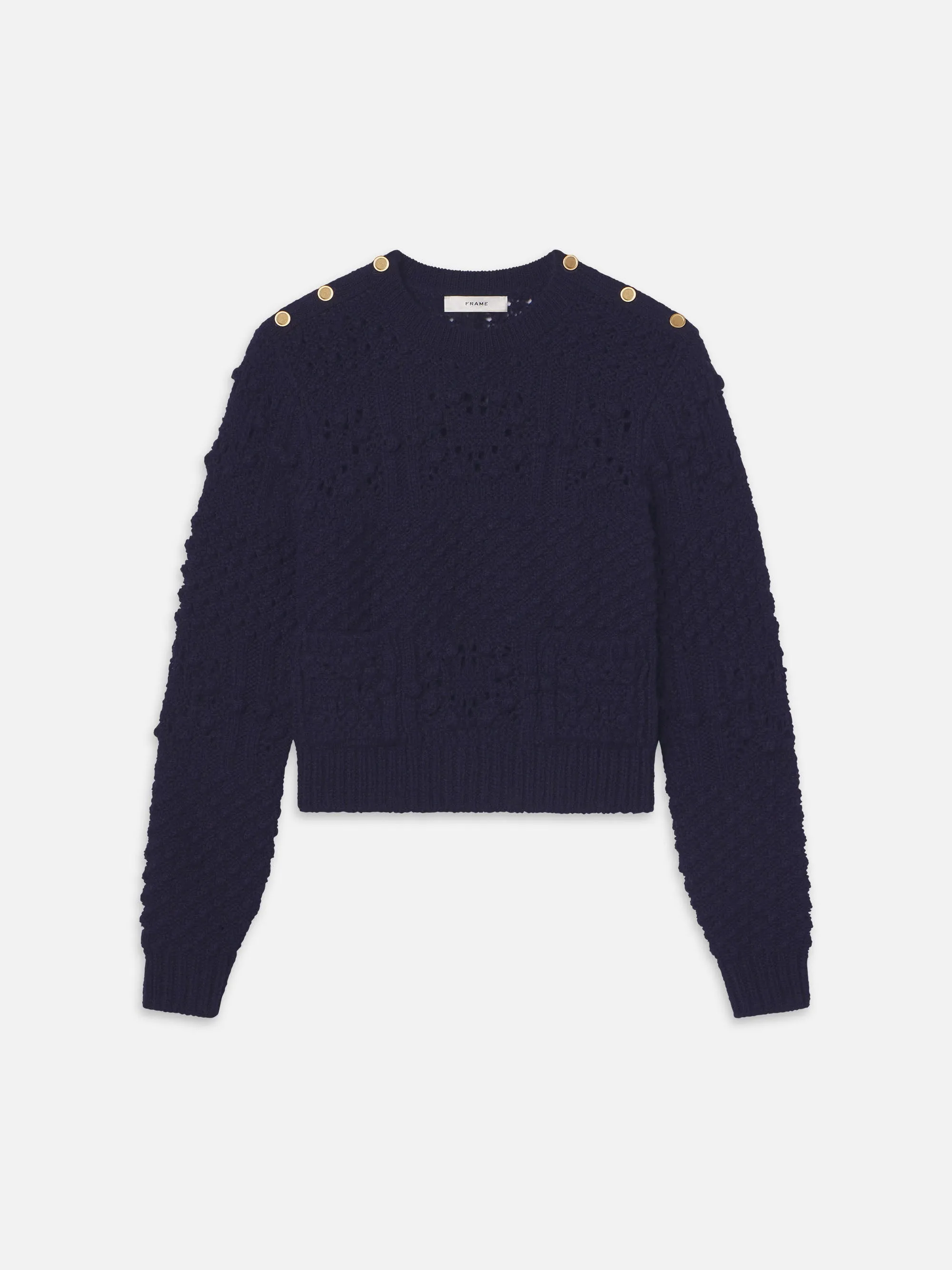 Patch Pocket Sweater -- Navy