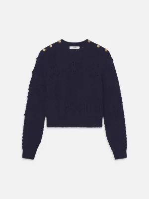 Patch Pocket Sweater -- Navy