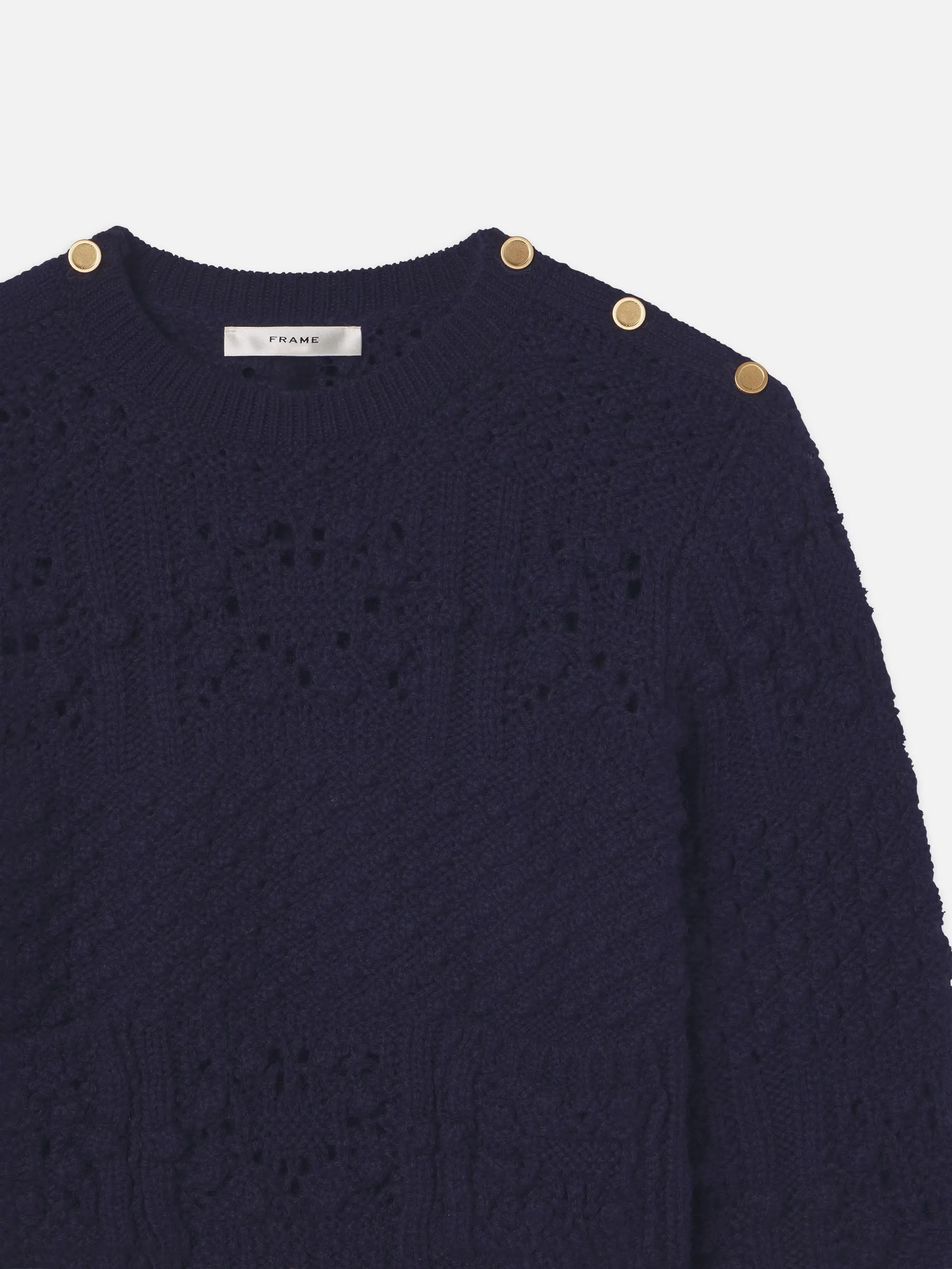 Patch Pocket Sweater -- Navy