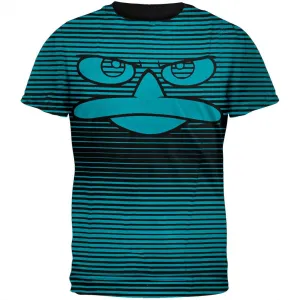 Phineas & Ferb - Striped P All-Over T-Shirt