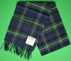 "Rowing Blazers Gordon Dress Modern Tartan Lambswool Scarf" (NWOT)