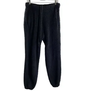 SKIMS Size SMALL/MEDIUM Black Drawstring Joggers Polyester Blend PANTS
