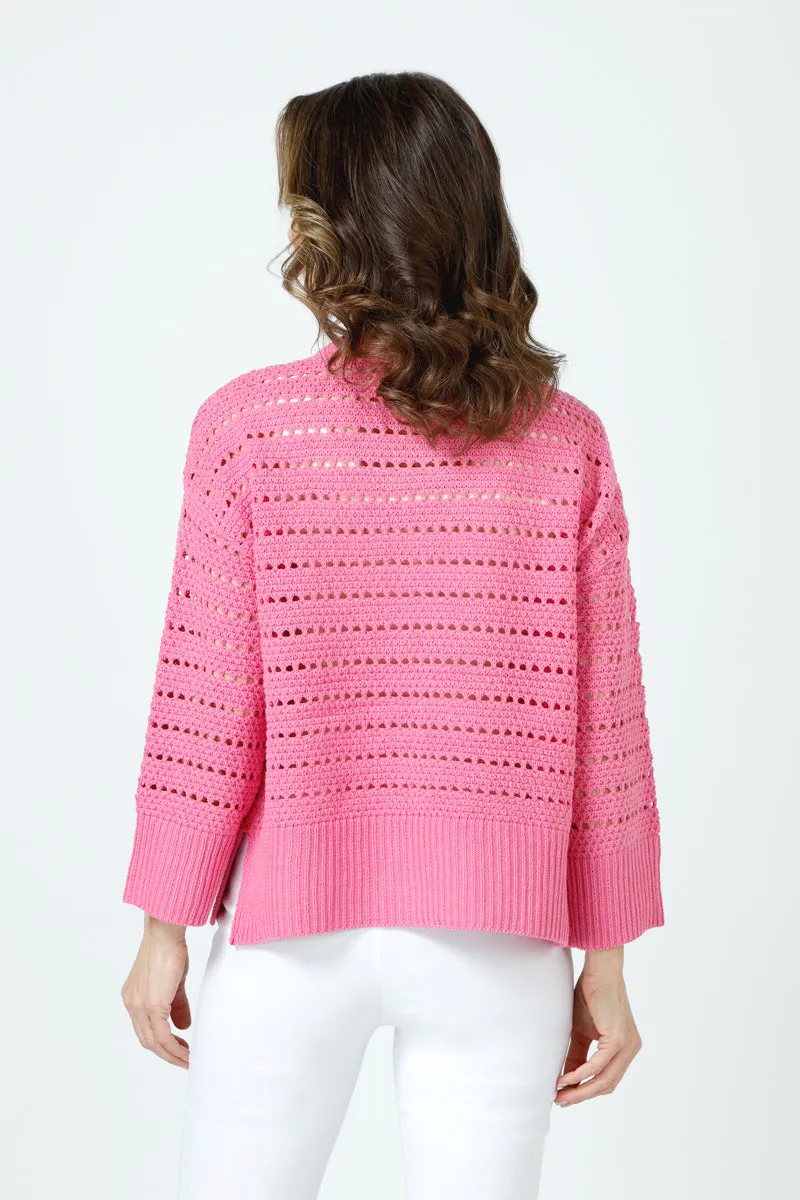 Ten Oh 8 Textured Crew Sweater