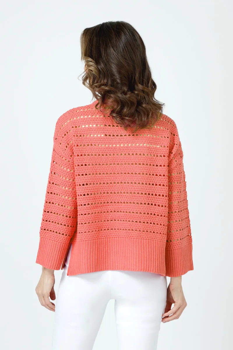 Ten Oh 8 Textured Crew Sweater