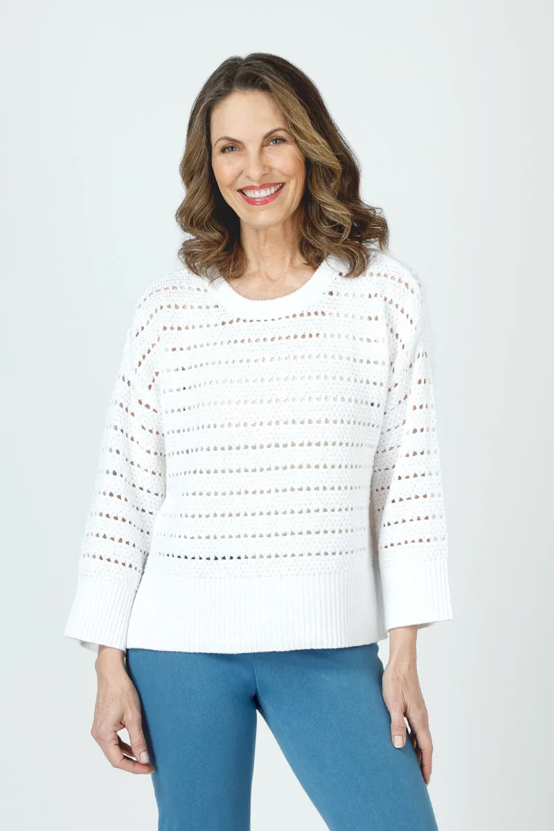 Ten Oh 8 Textured Crew Sweater