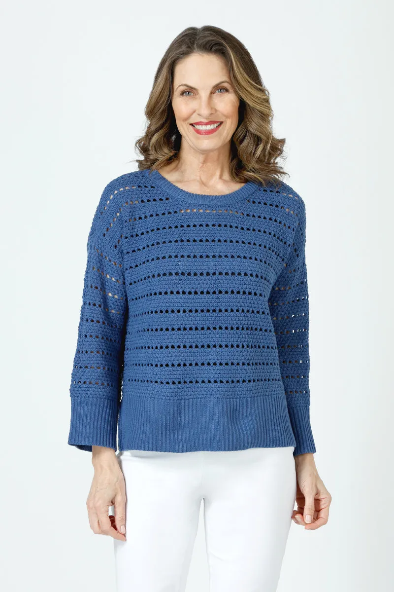 Ten Oh 8 Textured Crew Sweater
