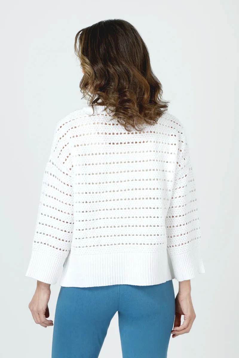 Ten Oh 8 Textured Crew Sweater