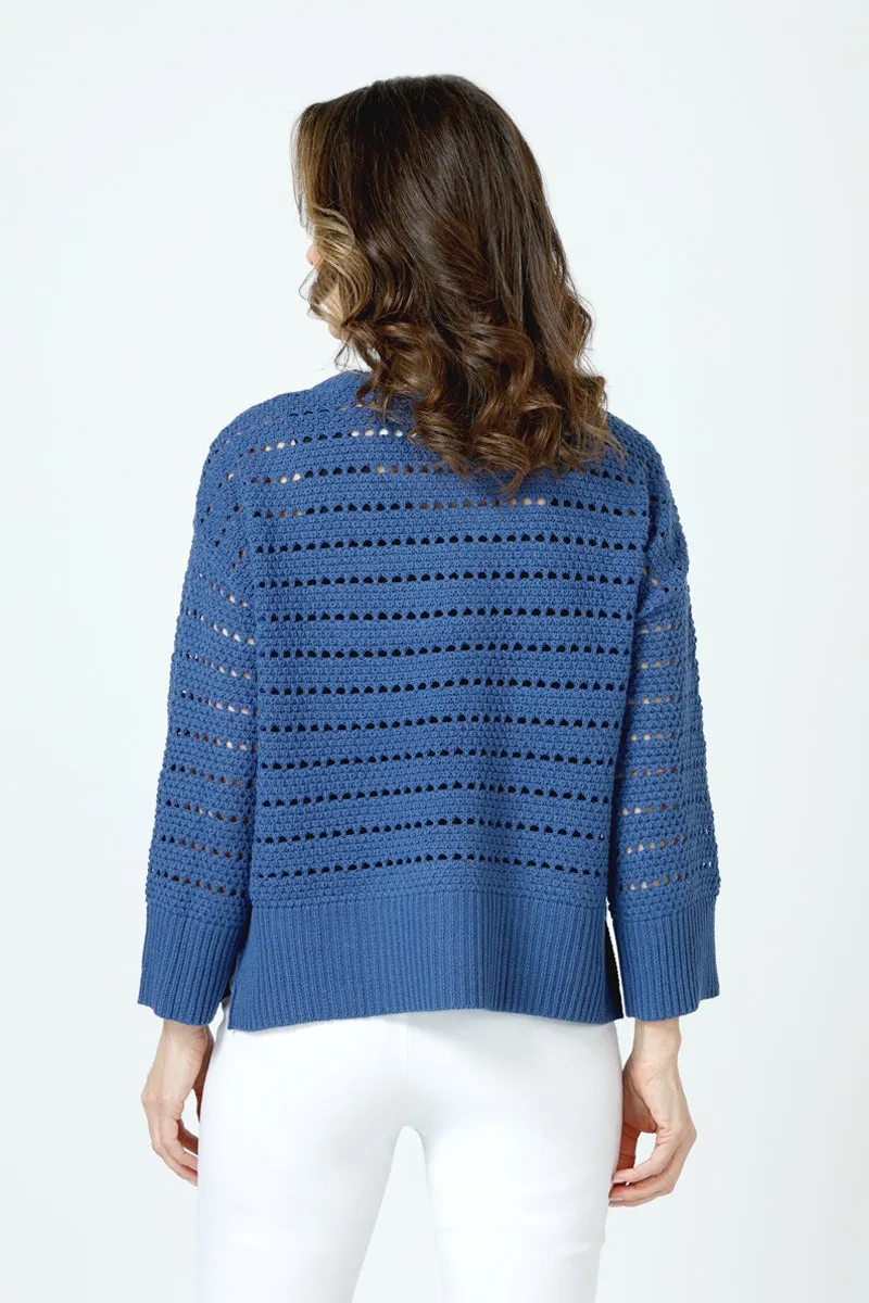 Ten Oh 8 Textured Crew Sweater