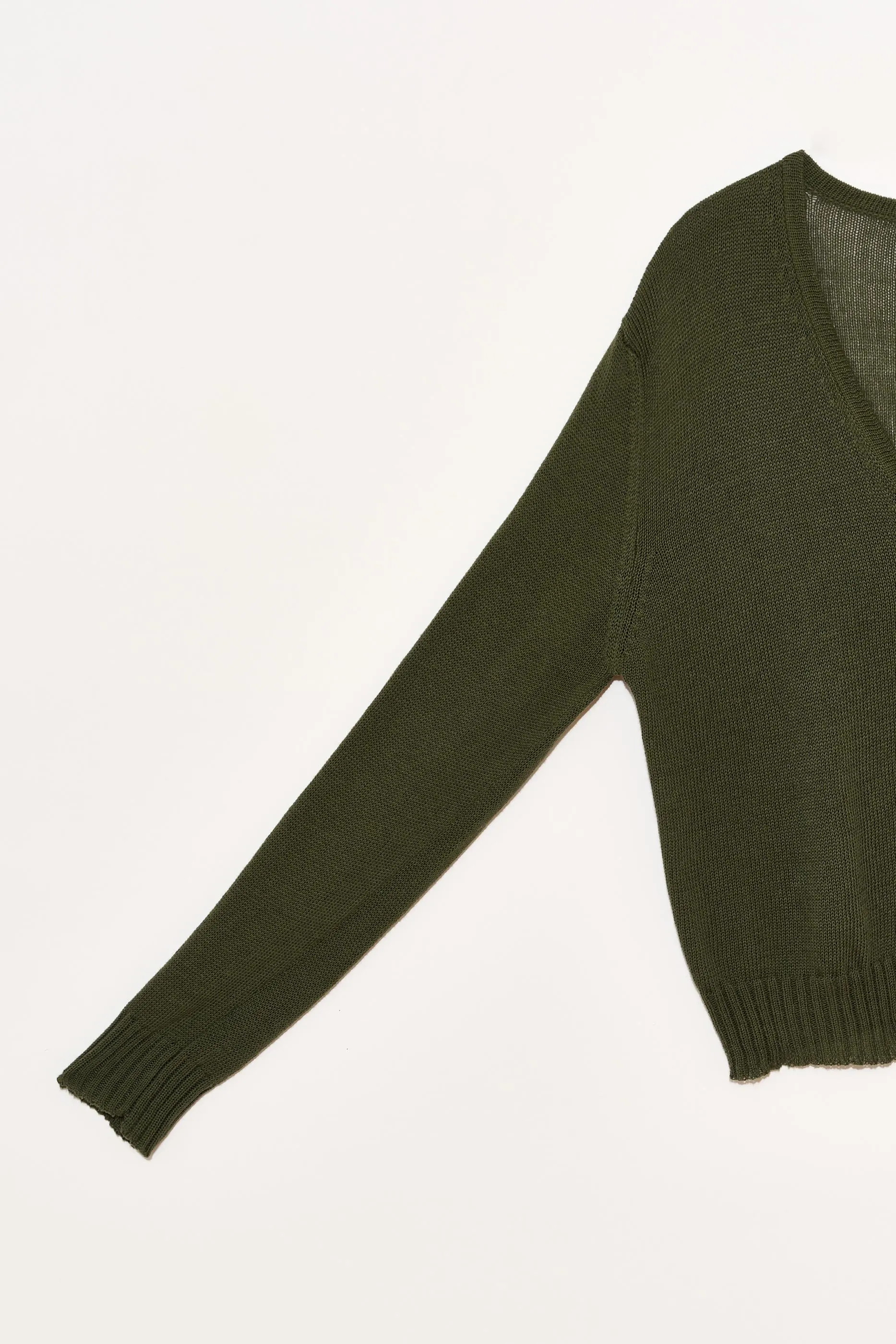 Textured Short Jane Cardi in Salvia