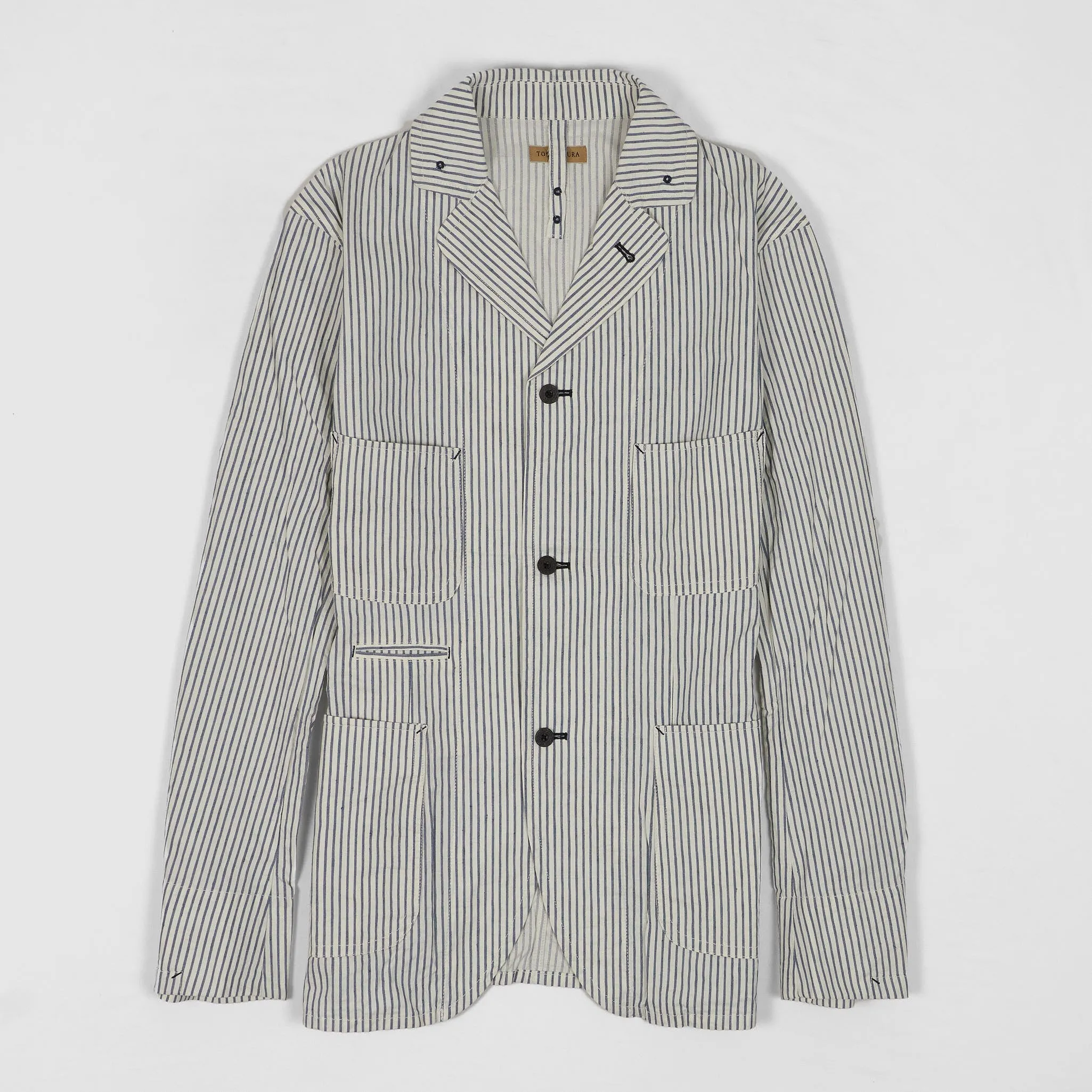 Tossy Miura Pin Striped Work Blazer