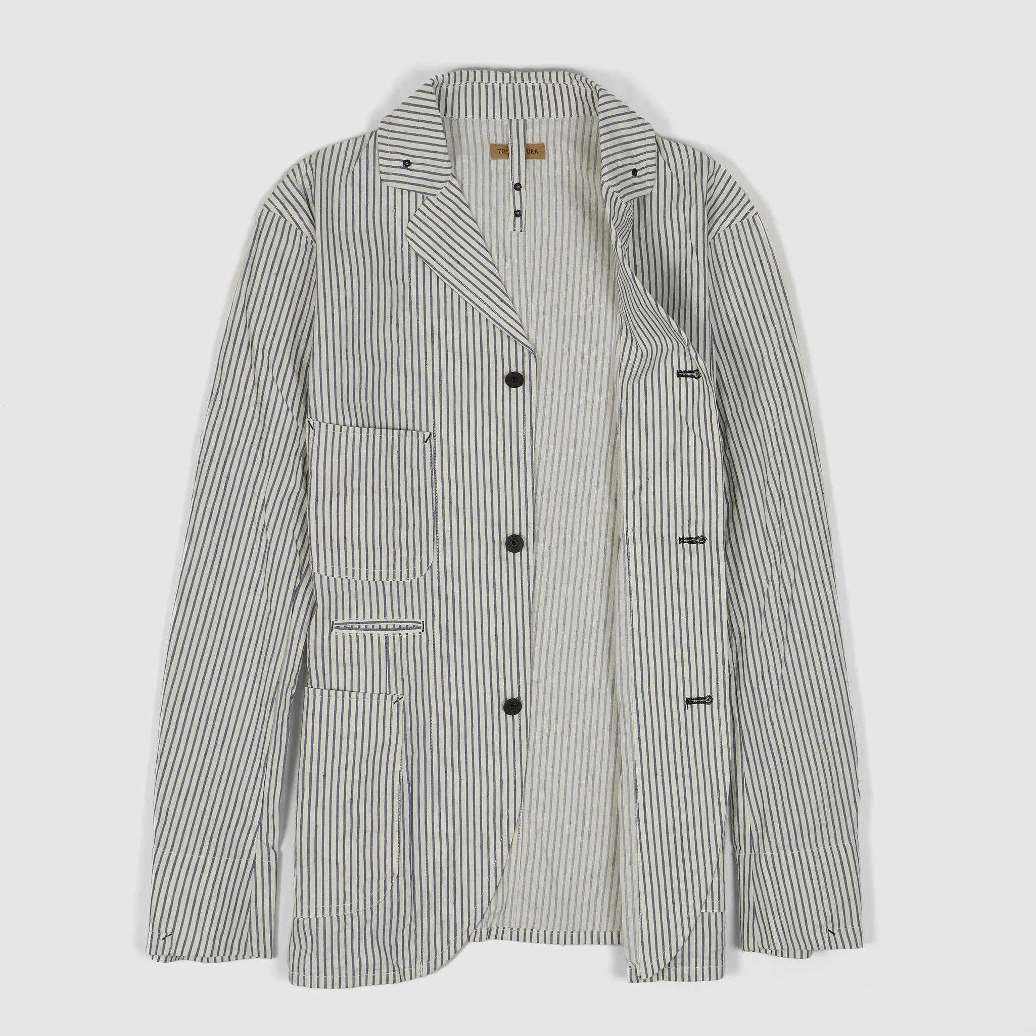 Tossy Miura Pin Striped Work Blazer