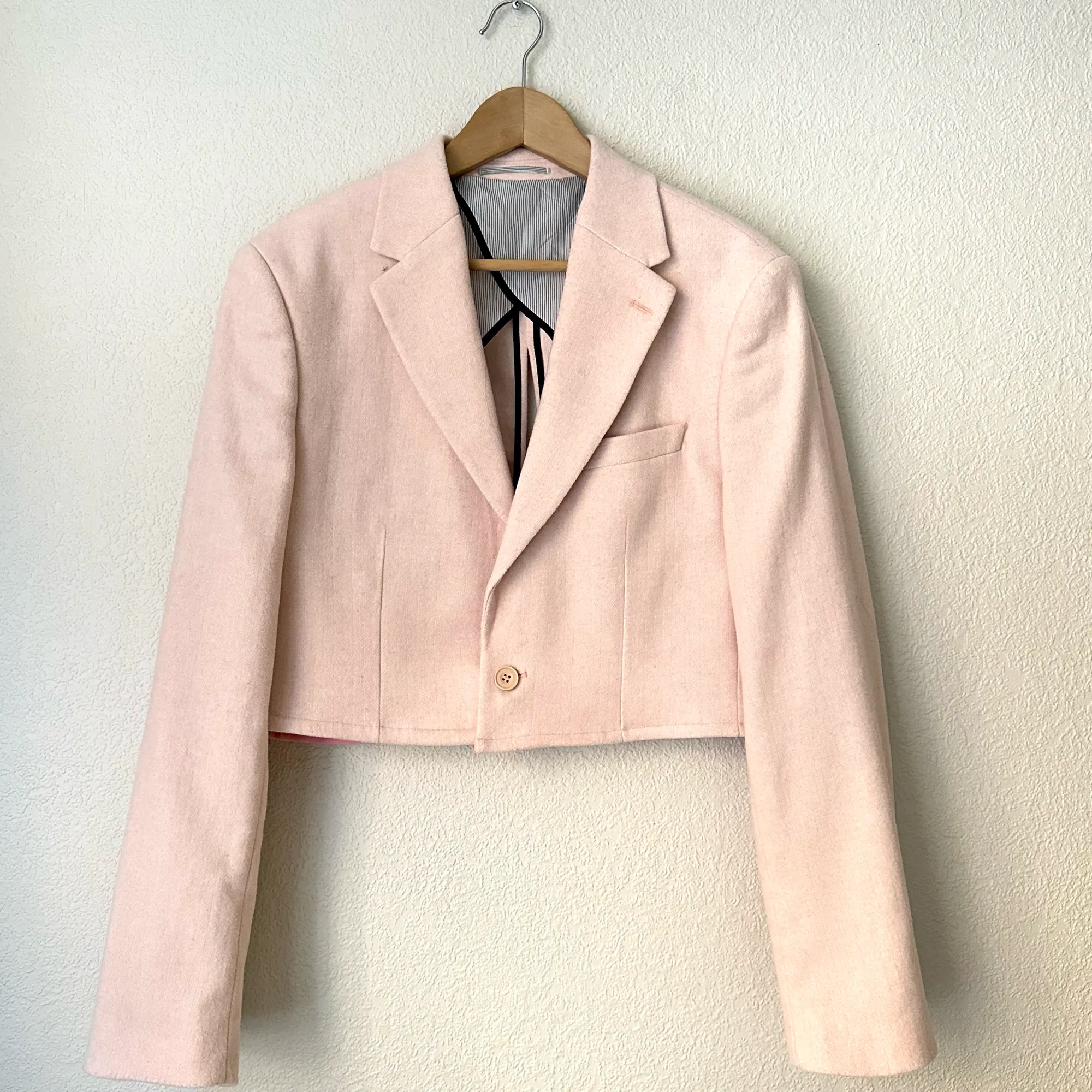 Upcycled Bow Blazer Pink/Pink, L