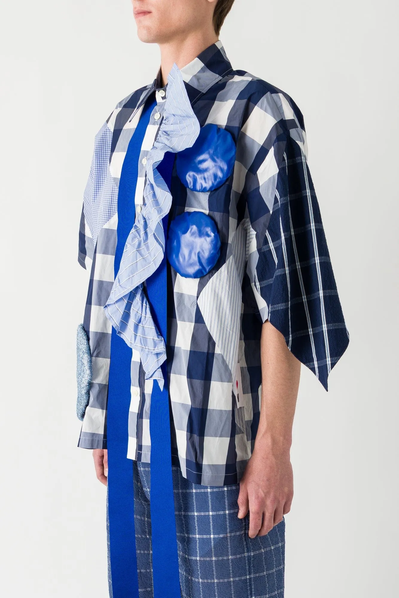 Walter Van Beirendonck Ringling Shirt in Combination Blue