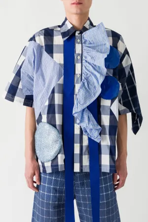Walter Van Beirendonck Ringling Shirt in Combination Blue